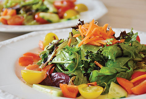 Menu choices fresh salad